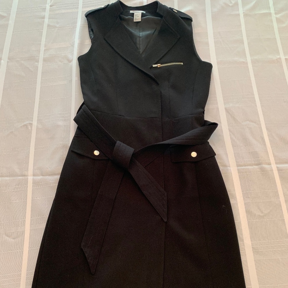 Black H&M Sleeveless Jacket Dress